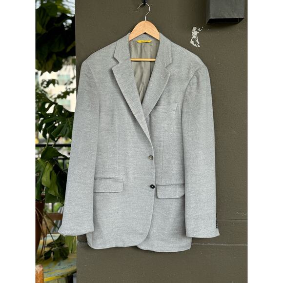 Canali Made in Italy Men’s 38L Kei 100% Pure Silk Gray Sport Coat Blazer Soft - Picture 5 of 10